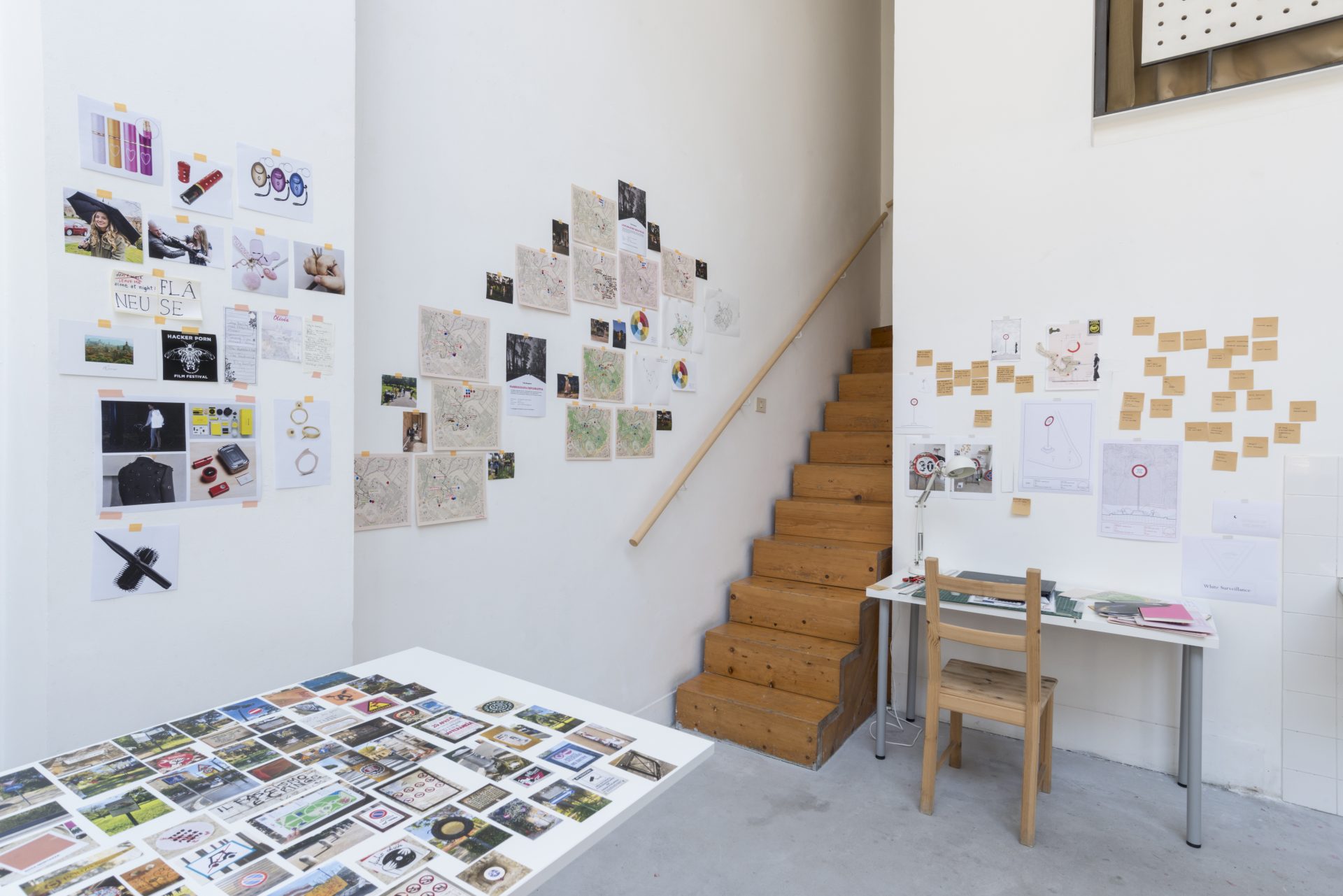 Olivia Daigneault Deschênes's studio, Summer Open Studio 2023, June 2023, photo by Luana Rigolli