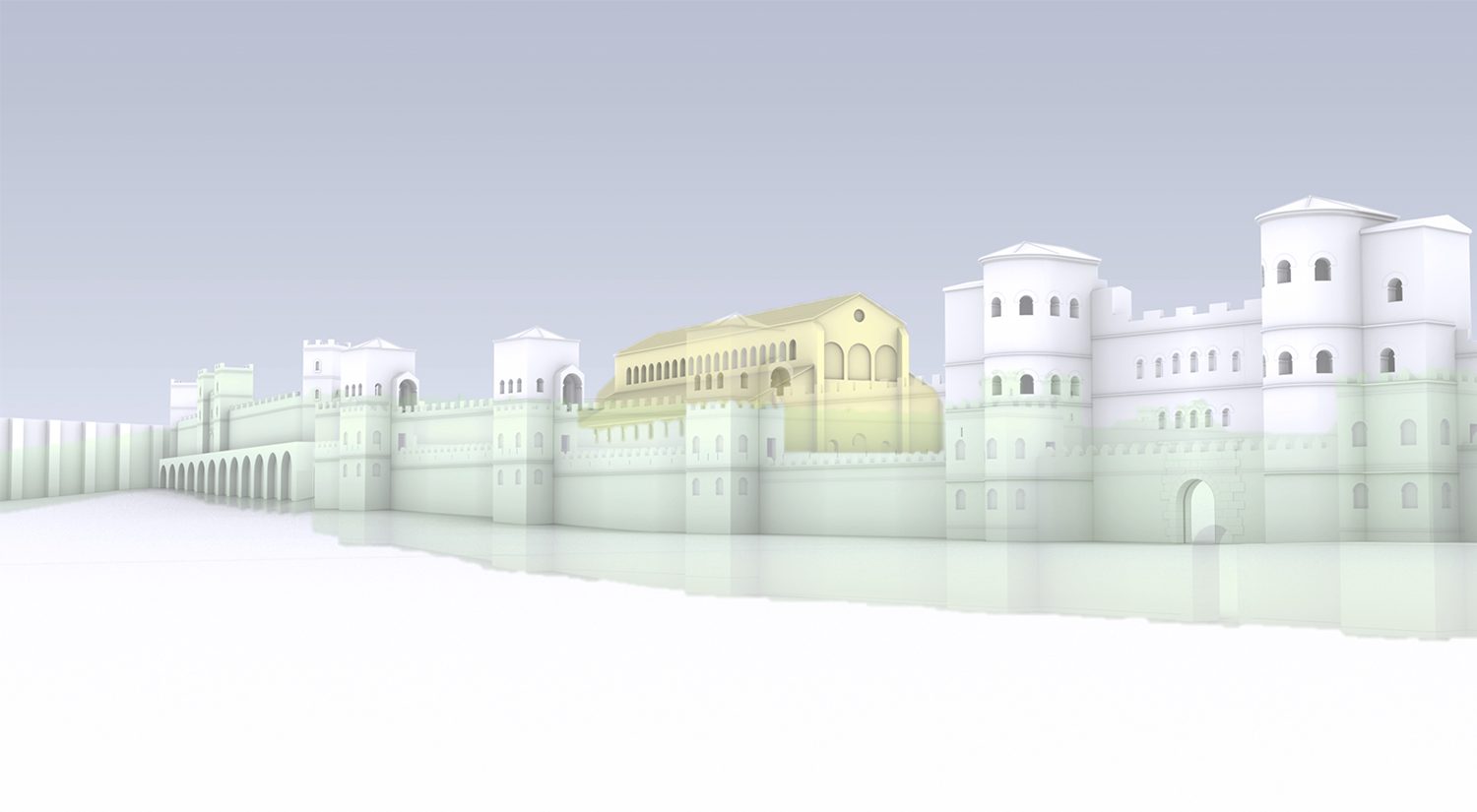 Multi-Phase visualisation of the Aurelian wall, Rome (Rome Transformed Project)