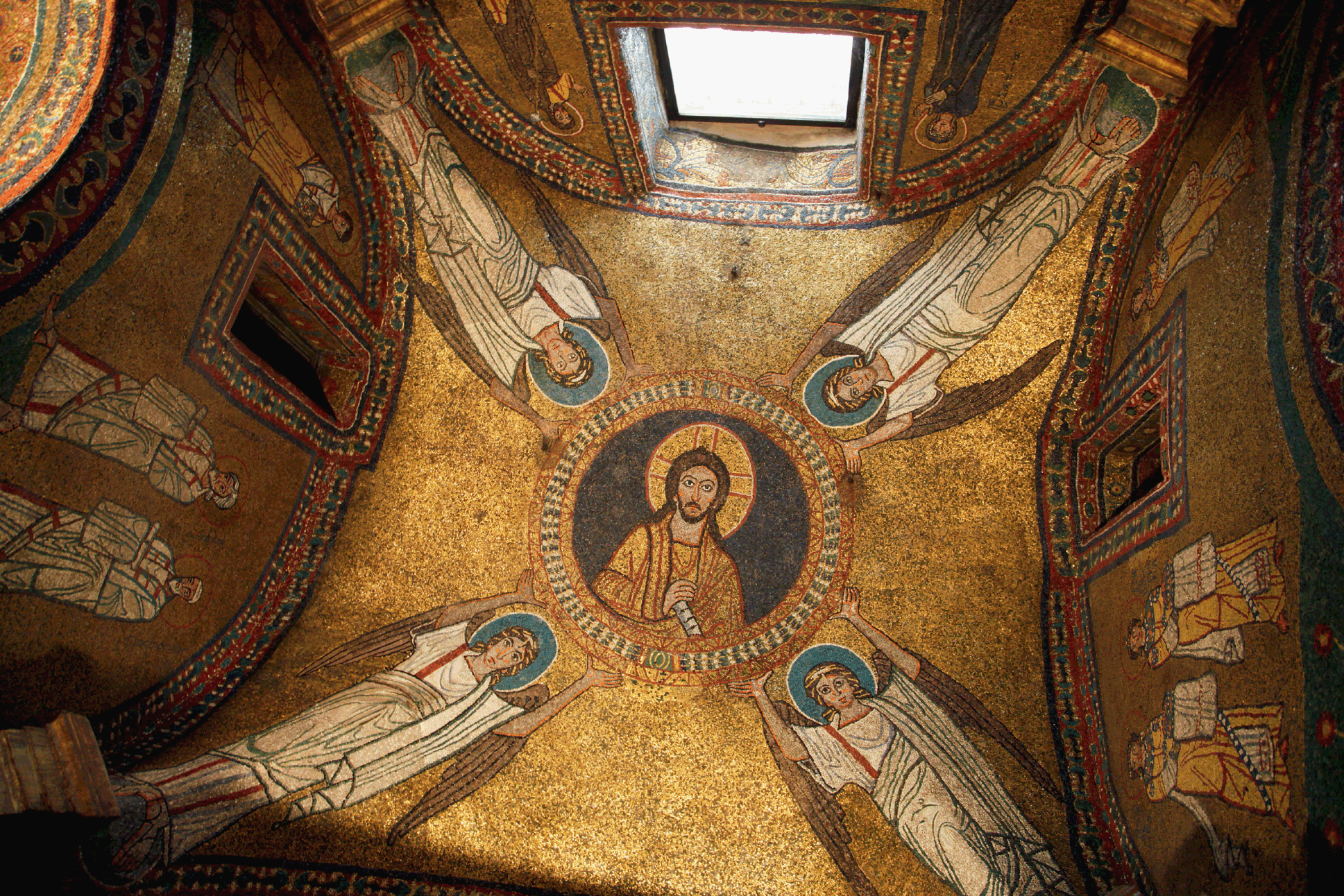 Vault of S. Zeno Chapel, early ninth century.