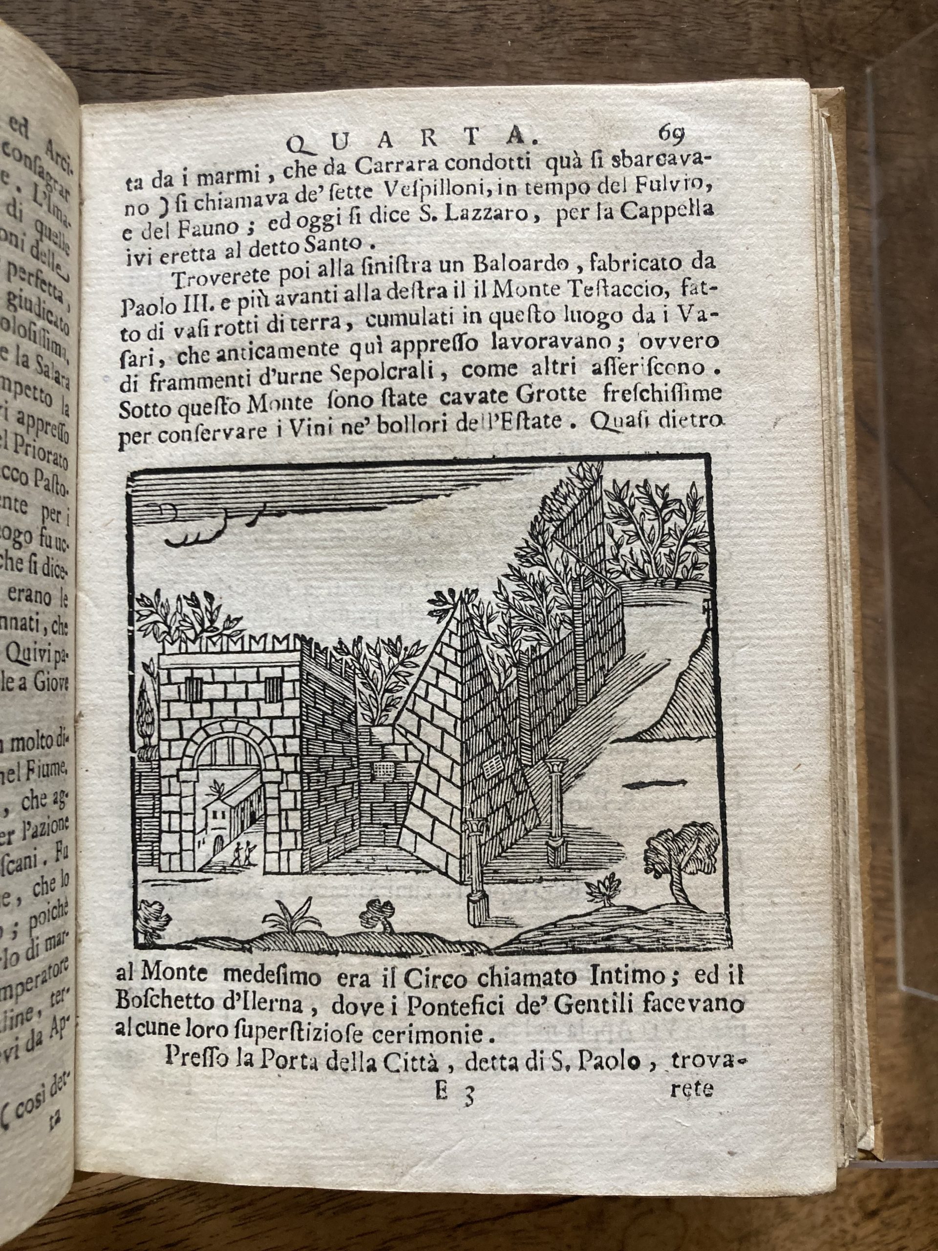 ‘Roma ricercata nel suo sito contutte le curiosita, che in essa si ritrovano tanto antiche, come modern, by Fioranate Martinelli Romano, 1750’
Further info:
Call no. S.601.1.75.2
Gift from Mark Getty, Chair of BSR Council