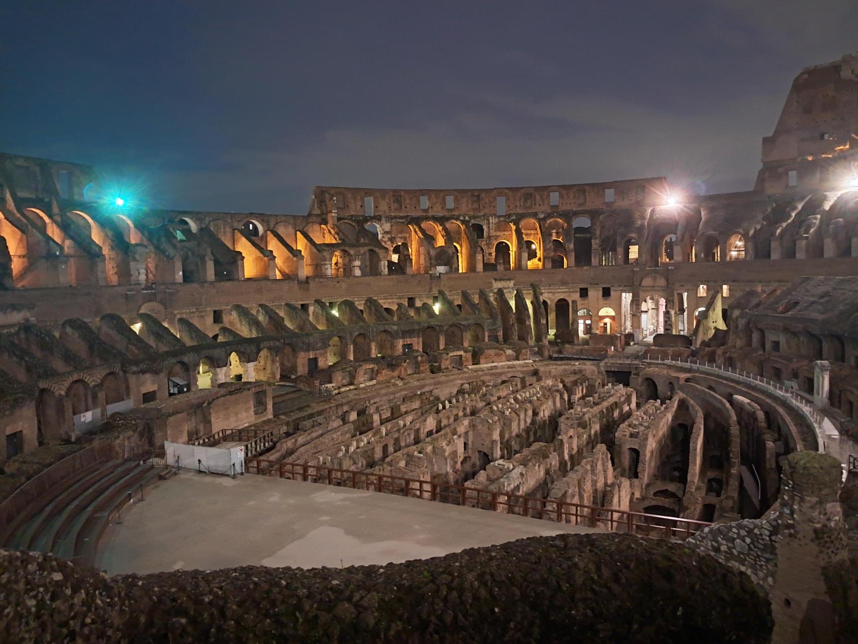 Working after hours in the Colosseum (Paula Wilson)